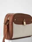 Whistle Accessories Bruna Camera Crossbody Bag, Natural & Tan product photo View 04 S