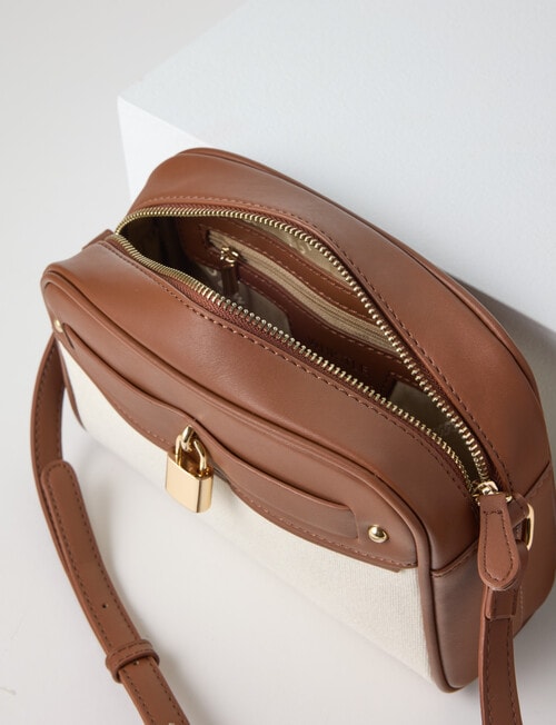 Whistle Accessories Bruna Camera Crossbody Bag, Natural & Tan product photo View 05 L