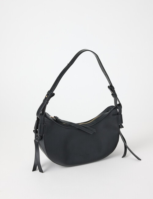 Whistle Accessories Alessia Fringed Shopper Bag, Black product photo