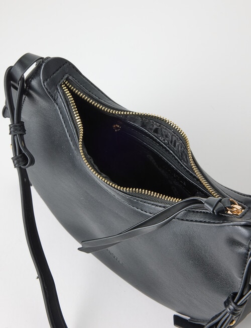 Whistle Accessories Alessia Fringed Shopper Bag, Black product photo View 04 L