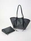Whistle Accessories Amara Slouchy Tote Bag, Black product photo View 03 S