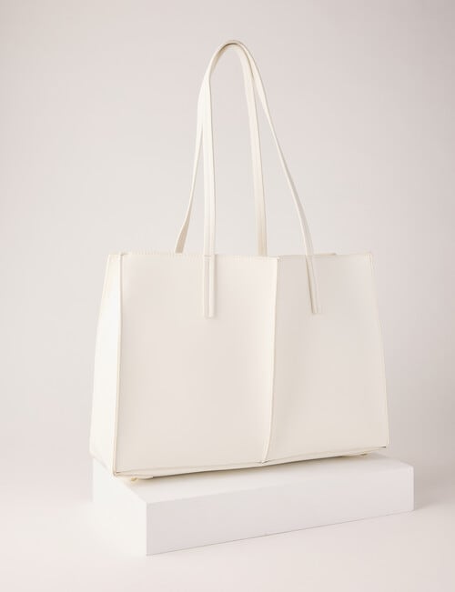 Boston + Bailey Luna Handle Tote, Ivory product photo