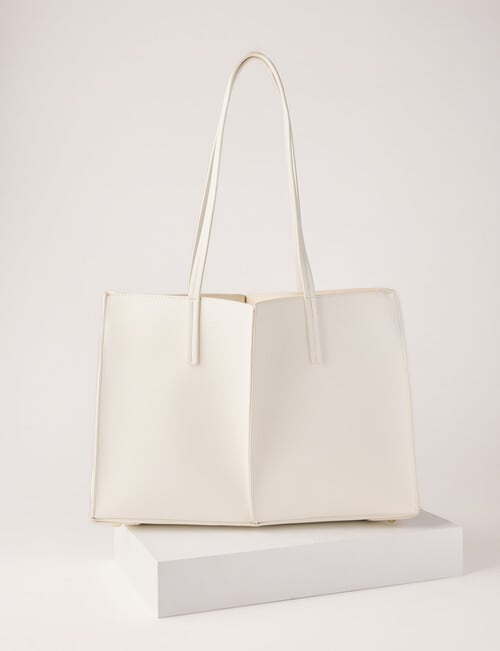 Boston + Bailey Luna Handle Tote, Ivory product photo View 02 L