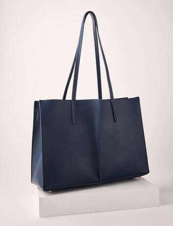 Boston + Bailey Luna Handle Tote, Navy product photo