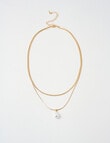 Whistle Accessories Faux Pearl Necklace, Gold Tone product photo