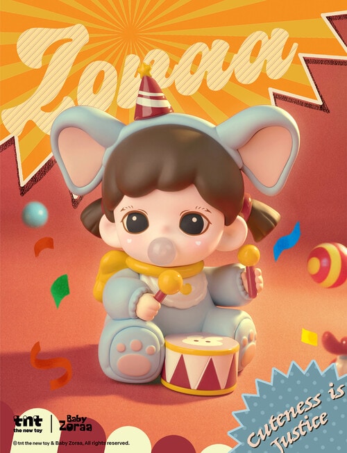 TNTSPACE Zoraa Cuteness Is Justice Figures Blind Box, Assorted product photo View 10 L