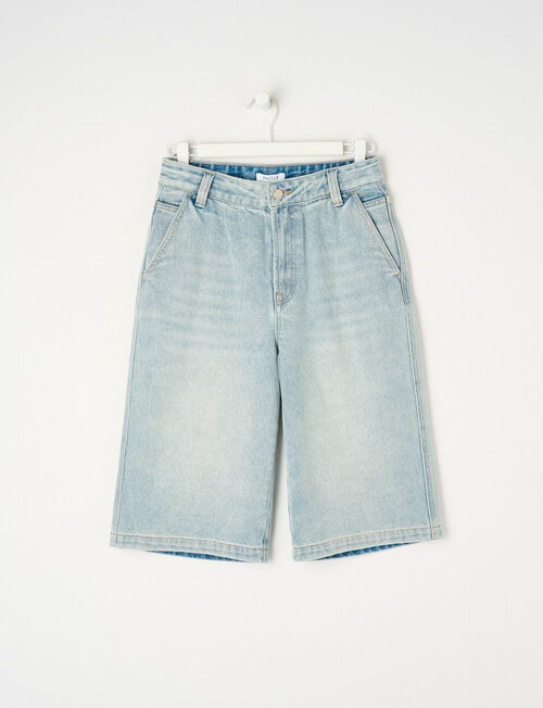 Switch Super Baggy Denim Jort, Arctic Blue product photo