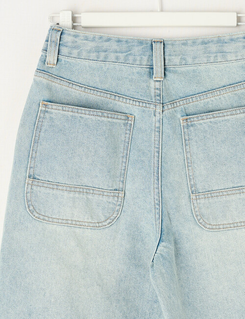 Switch Super Baggy Denim Jort, Arctic Blue product photo View 02 L