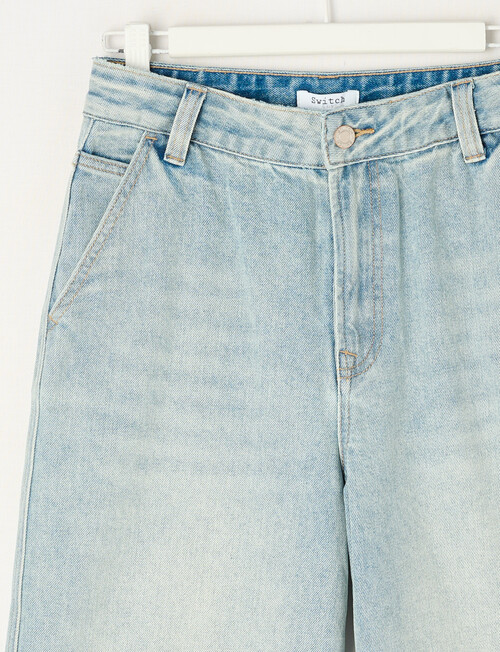 Switch Super Baggy Denim Jort, Arctic Blue product photo View 03 L