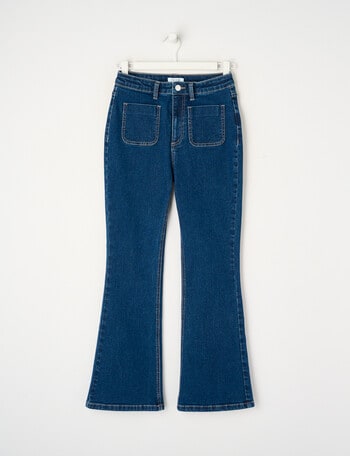Switch Ava Flare Jean, Mid Blue product photo