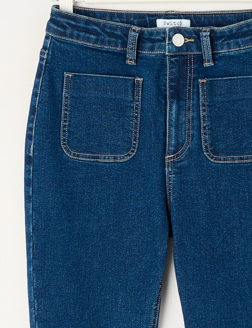 Switch Ava Flare Jean, Mid Blue product photo View 03 L