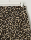 Switch Leopard Denim Mini Skirt, Natural product photo View 03 S