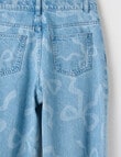 Switch Bow Harlow Wide Leg Jean, Mid Blue product photo View 02 S