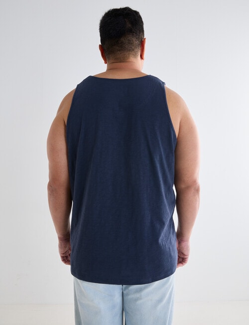 Gasoline King Size Slub Singlet, Slate product photo View 02 L