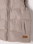 Mac & Ellie Puffer Vest, Stone product photo View 02 S