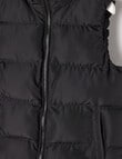 Mac & Ellie Puffer Vest, Black product photo View 02 S
