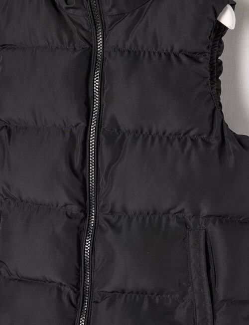 Mac & Ellie Puffer Vest, Black product photo View 02 L