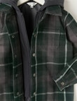 Mac & Ellie Check Shacket, Pine product photo View 03 S