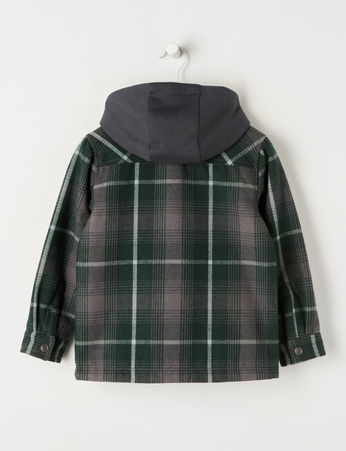 Mac & Ellie Check Shacket, Pine product photo View 04 L