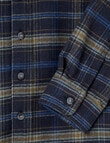 Mac & Ellie Long Sleeve Check Shirt, Blue product photo View 02 S