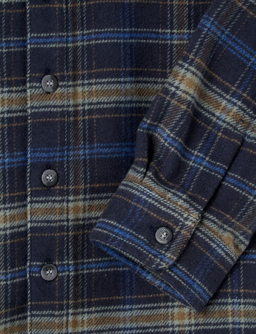 Mac & Ellie Long Sleeve Check Shirt, Blue product photo View 02 L