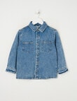 Mac & Ellie Long Sleeve Denim Shirt, Blue product photo