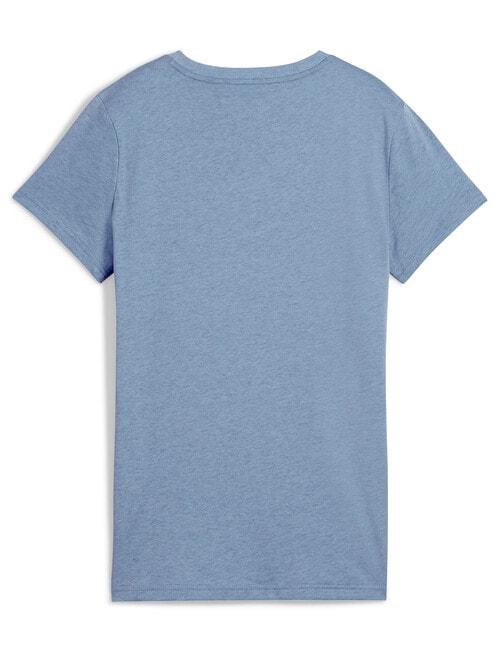 Puma Essential No. 1 Heather Tee, Cool Blue Heather product photo View 02 L