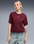 Puma Essential Relaxed Tee, Ruby Shimmer product photo