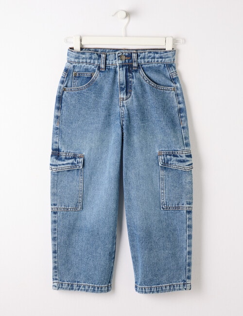 Mac & Ellie Baggy Cargo Jean, Blue product photo