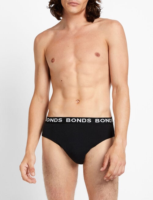 Bonds Hipster Brief, 4-Pack, Black, Blue & Grey product photo
