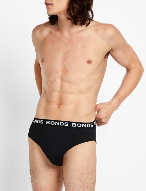 Bonds Hipster Brief, 4-Pack, Black, Blue & Grey product photo View 02 L