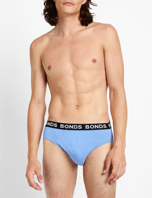 Bonds Hipster Brief, 4-Pack, Black, Blue & Grey product photo View 04 L