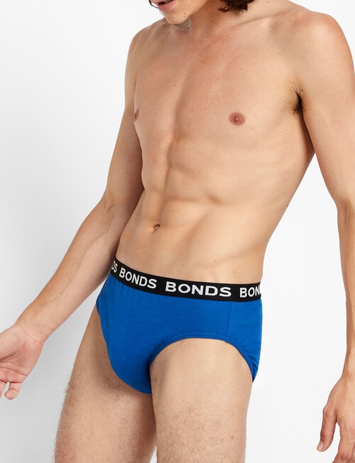 Bonds Hipster Brief, 4-Pack, Black, Blue & Grey product photo View 08 L