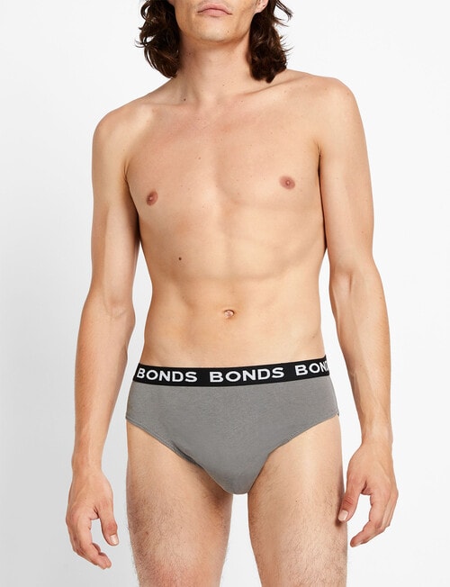 Bonds Hipster Brief, 4-Pack, Black, Blue & Grey product photo View 10 L
