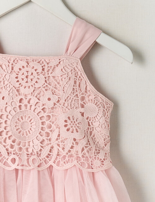 Mac & Ellie Party Collection Belle Tulle Dress, Blush product photo View 02 L