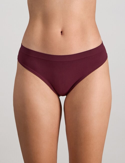 Bendon Seamless Soft Thong Brief, Fig product photo