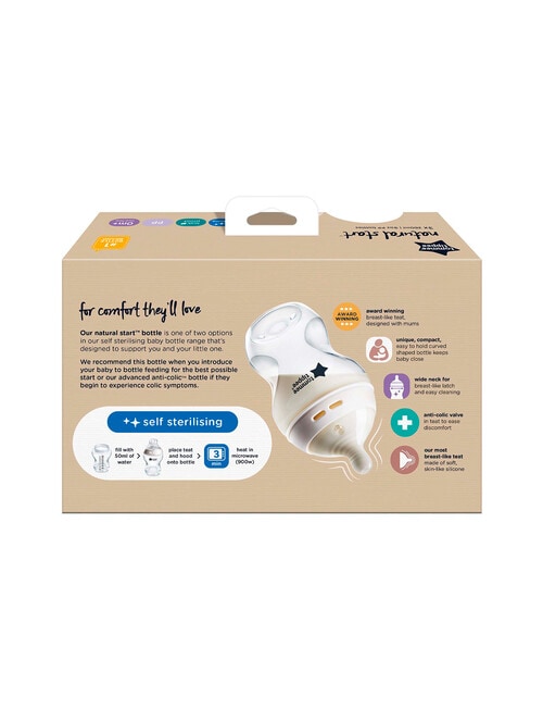 Tommee Tippee Natural Start Bottle, 260ml, 3-Pack product photo View 03 L
