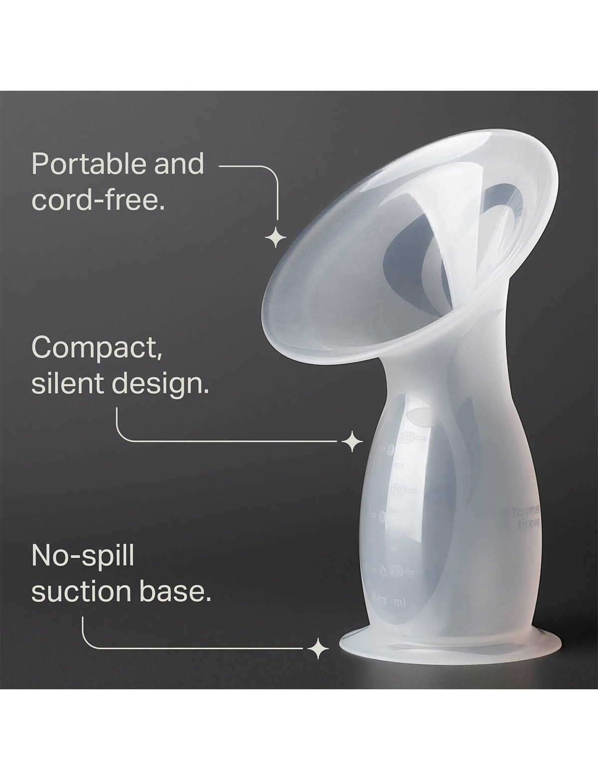 Tommee Tippee Silicone Breast Pump, 100ml Feeding