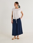 Zest Bubble Hem Skirt, Navy product photo