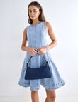 Denim Republic Mini Flare Dress, Light Wash product photo