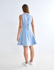Denim Republic Mini Flare Dress, Light Wash product photo View 02 S