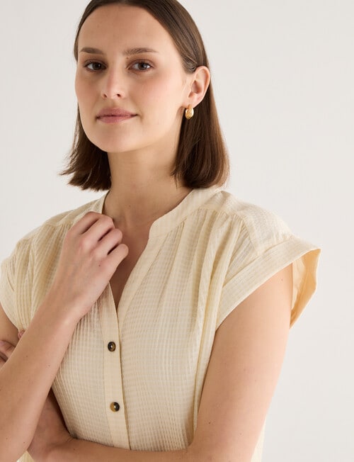 Jigsaw Arwen Textured Blouse, Ivory product photo View 04 L