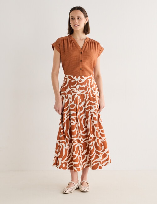 Jigsaw Arwen Textured Blouse, Bronze product photo View 06 L