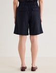 Jigsaw Francine Linen Blend Shorts, Navy product photo View 02 S