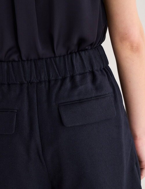 Jigsaw Francine Linen Blend Shorts, Navy product photo View 07 L