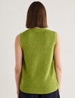 Jigsaw Sunniva Linen Blend Vest, Green product photo View 02 S
