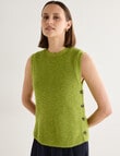 Jigsaw Sunniva Linen Blend Vest, Green product photo View 04 S