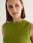 Jigsaw Sunniva Linen Blend Vest, Green product photo View 05 S