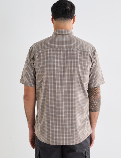 Kauri Trail Cooper Short Sleeve Shirt, Light Brown product photo View 02 L
