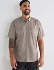 Kauri Trail Cooper Short Sleeve Shirt, Light Brown product photo View 05 S